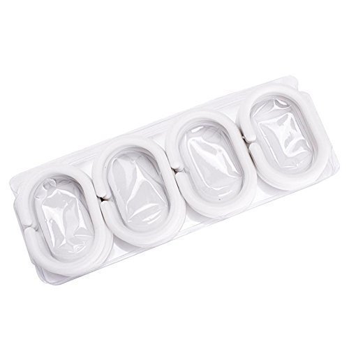 Anti-Schimmel Duschvorhang – Anti-Bakteriell, waschbar, mit 12 Duschvorhangringen, Kunststoff – Polyester, Bambus - 3