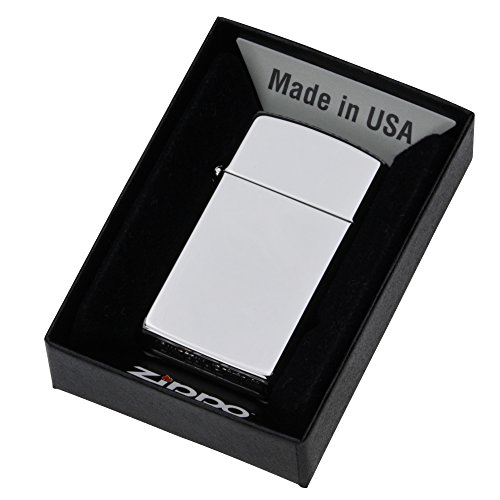 Zippo-Feuerzeug Chrom, poliert, Classic, schlank - 5