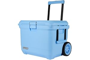 Coleman PRO Heavy-Duty Insulated Hard Cooler with handles | large capacity | Keeps Ice for up to 4 Days | Full foam insulation | Large Durable Portable Cool Ice Box for Rugged Outdoor Use & Jobsites