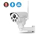 Produktbild Jennov PTZ IP Kamera 1080P HD WLAN Überwachungskamera 260° schwenkbar 60° neigbar mit 4X Fach optischem Zoom 16GB Micro SD-Karte IR Nachtsicht IP66 wasserdicht Wireless für Haus Innen Outdoor Außen