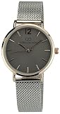 Damen Armbanduhr Giorgio&Dario Grau RosaQuarz Gehause Stahl Analog Armband Stahl Silber
