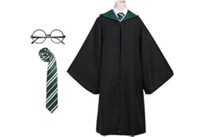 YushengTai Magier Robe, Kostüm Erwachsene,Umhang, Zauberer Kostüm für Halloween Cosplay Karneval Verkleidung Party