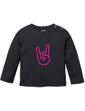 EZYshirt® Rock Hand Baby T-Shirt Longsleeve
