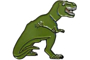 GBJUK T-Rex Tyrannosaurus Rex Jurassic Dinosaur Spilla smaltata con chiusura a farfalla sul retro, Metallo