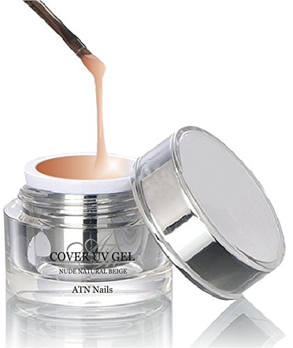 NAIL UV GEL Nude NATURAL LIGHT BEIGE - Camouflage / Cover UV Gel / Make up ,size 5ml