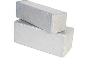 YURRO Anpassbares Sofakissen, Armlehnen-Kissen, Unterstützung zum Lesen, Entspannen, Memory-Schaum, Armlehnen-Kissen, weiche Bettspalten-Nahtfüller, abnehmbarer Lederbezug