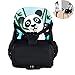 Produktbild LUGUMU Boostersitz, Faltbar Mobiler Kindersitz Sitzerhöhung Und Reisesitz, Wickeltasche In Baby Reisesitz Verwandeln,(Panda) 12L,16kg,Blue