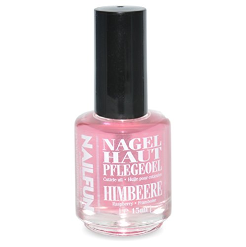 NAILFUN Nagelhautpflege-Öl Himbeere 15ml in der Glas-Pinselflasche - Nagelöl Raspberry