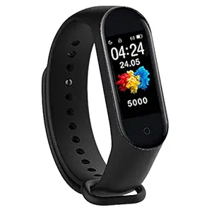 SHOPTOSHOP M3I Smart Band Fitness Tracker Watch with Heart Rate, Activity Tracker Waterproof Body Functions Like Steps Counter, Calorie Counter, Heart Rate Monitor LED Touchscreen (Black)