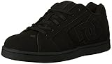 Lengüeta de malla ligera DC Net M - Zapatillas de deporte de cuero nobuck para hombre, Negro, 53.5 EU
