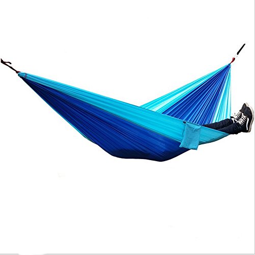 Drizzle Hamac Portable Camping 300 kg Capacité de Charge,270 x 140 cm Respirante, Nylon à Parachute à séchage Rapide pour Jardin d'interieur extérieur