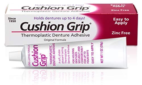 Cushion Grip - a Soft Pliable Thermoplastic for Refitting and Tightening Dentures 1 Oz