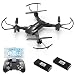Produktbild REDPAWZ VISUO XS809S Drohne mit Kamera faltbar WiFi FPV Drohne mit 720P HD Kamera RC Drohne mit Kamera Quadrocopter Mini Drone mit Kamera Weitwinkel Kamera und beide Batterien RTF-Schwarz
