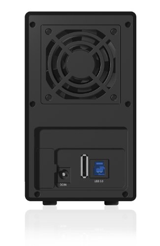 Icy Box IB-RD3620SU3 Externes 2-fach RAID Gehäuse für 3,5″ (8,9 cm) SATA HDD (bis 6 Gbit/s) mit USB 3.0 und eSATA aus Aluminium schwarz - 4