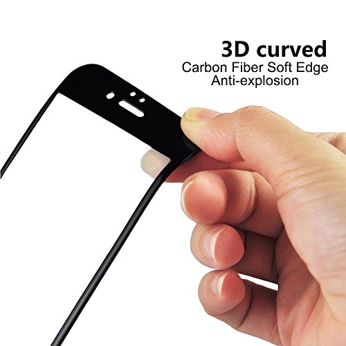 iPhone 6/6S Panzerglas, aiMaKE 2 Stück Ultra-klar Panzerglas Schutzfolie für iPhone 6/6s 4,7 Zoll (nur 0,25 mm Schwarz ) - 6