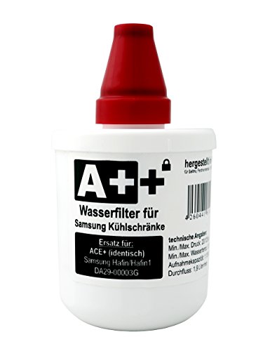 A++ Khlschrankfilter Identisch wie ACE+, Wasserfilter fr Samsung Khlschrnke, Ersatz fr ACE+, Samsung Aqua-Pure Plus DA29-00003A, DA29-00003B, DA29-00003G, DA29-00003F