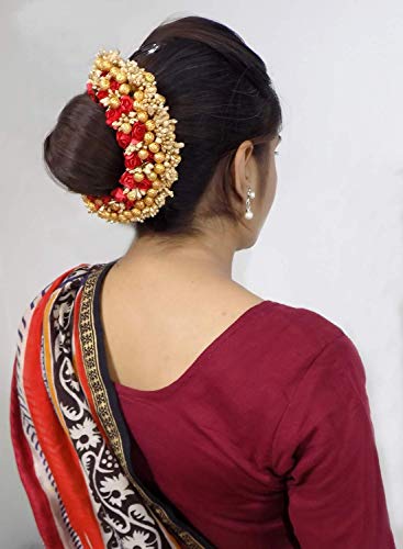 AASA South Indian Hair Gajra for Women for Diwali and Karva Chauth