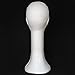 Foam Model Head, FEITONG Mannequin Female Foam Long Neck Head Model Hair Hat Wig Glasses Stand Display (1Pc, white)