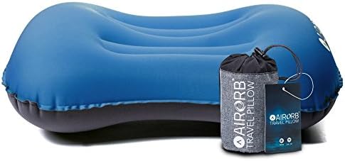 Camping Pillow - Sleep Like a Baby at The Campsite - Inflatable Camp Pillows &amp; Carry Case - Smart Valve Means Air Will NOT Escape