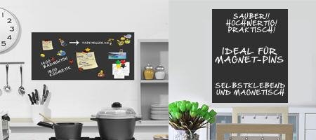 selbstklebende magnetische Tafelfolie 50×70 – schwarz – - 2