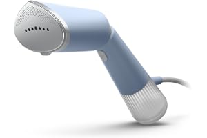 Handhållen Steamer 5000, aktivt uppvärmd ångplatta, Himmelblå | Klar på 35 sekunder – Eco- och Max-läge, ångar vertikalt & horisontellt, skonsam mot ömtåliga tyger (STH5020/20)