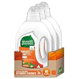 Detergente para la ropa, certificado con la etiqueta ecológica de la UE, con la fragancia de naranja fresca y flores