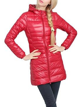 HENGJIA Damen Bepackbare Steppjacke mit Kaputze Leichte Daunenjacke für Winter