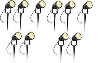 Happy Selling 3 Watt Warm White (Yellow) Waterproof Spike LED Garden Light For Outdoor Purposes(Pack of 10)