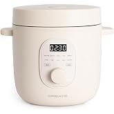 CREATE /RICE COOKER STUDIO/Multifunction Electric Rice Cooker 1.2L Off White/Programmable up to 24h, with steamer basket, pre