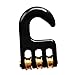 Price comparison product image Dolity Windsurf Black Pulley Hook 3 Rollers Aluminium Alloy