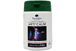 EXCELDIET PHARMA Arthrose et Fonctionnement Articulaire | ARTICALM - Glucosamine Chondroïtine avec MSM et Vitamine C - 60 Gélules Made in France