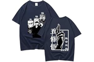 zhedu Camiseta De Manga Japonesa Satoru Anime Camisetas De Manga Corta De Regalo para Niñas Y Niños, Camisetas De Gran Tamaño