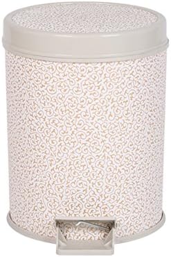 European fashion dustbin creative pedal trash household trash the bedroom kitchen room toilet paper tube-G