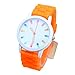Price comparison product image 12 colors Ladies Watch Classic Gel Crystal Jelly Silicone Geneva watch (Orange)