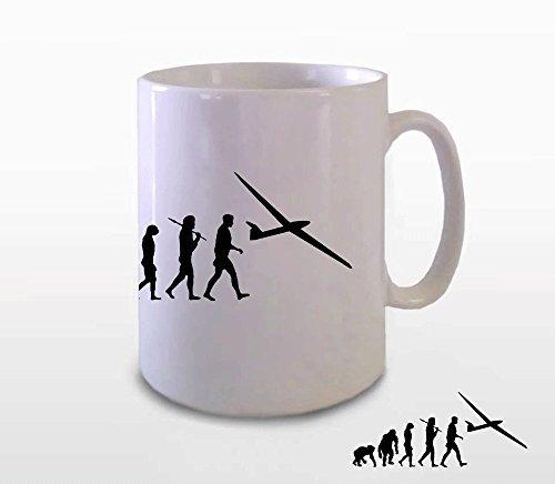 Preisvergleich Produktbild Segelflieger Segelfliegen Flieger Pilot Evolution BÜROTASSE BUEROTASSE TASSE KAFFETASSE MUG