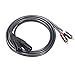 Produktbild Regard L Dual-RCA-Stecker auf XLR-Stecker-Kabel 2 XLR auf 2 Cinch-Stecker-Adapter Stereo Audio-Verlängerungskabel,Black,1.5m