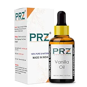 PRZ Vanilla Essential Oil - Pure Natural for Skin Care & Hair Care, 30 ml