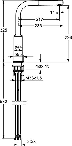 Hansa ronda Spültisch Armatur, 54912273 - 2