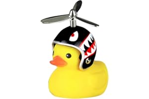 Renywosi Rubber Duck Accessories | Motorcycle, Led Light, Cute Duck with Propeller