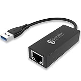 Syncwire Adaptateur Ethernet USB 3.0 vers RJ45, Réseau Adaptateur USB Gigabit Ethernet à 1000 Mbps Windows 10/8.1/8/7/Vista/XP, Macbook, Mac Pro/Mini, Linux, HP, Lenovo, Dell, Surface Pro - Noir