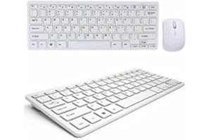 FAIR SHOP Tastiera con Mouse Mini Bluetooth Senza Fili PC Laptop Keyboard Wireless USB Skin