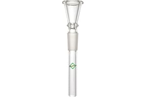 WEEDNESS Bong in vetro chillum 18,8 mm taglio imbuto 14 cm - accessorio per chillum testa adattatore attacco plug-in giunto chillum