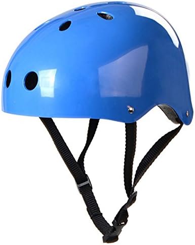 Skateboard Helmet Multi-sport Helmet - Impact Resistance Safe Helmet with Ventilation for Multi-sports Cycling Skateboarding Scooter Roller Longboard Skate Skating Rollerblading Electric Bike (M-Medium, Bright Blue)