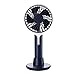 Produktbild JIBEIER Mini-Desktop-Lüfter, Kleiner Lüfter tragbarer USB-Tischlüfter-Multifunktionsgeräuscharm mit Handyhalterung Lüfter für Home Office,Black