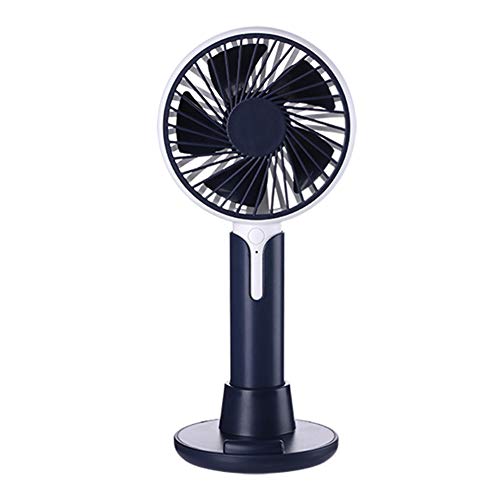 Preisvergleich Produktbild JIBEIER Mini-Desktop-Lüfter, Kleiner Lüfter tragbarer USB-Tischlüfter-Multifunktionsgeräu... mit Handyhalterung Lüfter für Home Office,Black