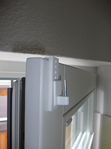 Selbstklebehaken für Vitragestangen verstellbar weiß 4 Stück - 4