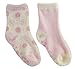 TICK TOCK Baby Girls Cosy Socks 2 Pairs Microfibre Super Soft Warm Gripper Dot