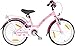 Produktbild Prometheus Mädchenfahrrad 18 Zoll Rosa Lila ab 6 Jahre mit Alu V-Brake und Rücktritt - Kinderfahrrad 18zoll Classic Edition 2019