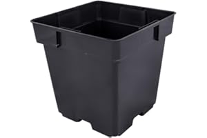 Pullmer Anzuchttöpfe 16x16x16 cm, 10 Stück, viereckiger Pflanzentöpf für Aussaat, für Sämlinge oder Stecklinge, Pikiertöpfe Kunststoff, ideal für Gewächshaus oder Hausgarten (10,16x16cm)