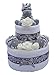 Zebra Two Tier Neutral Unisex Nappy Cake Baby Gift with FREE UK Delivery